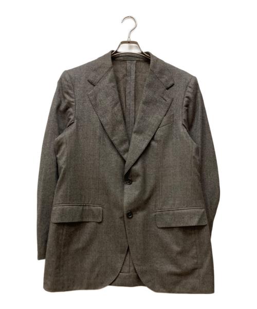 CARUSO（カルーゾ）CARUSO (カルーゾ) aida テーラードジャケット ブラウン サイズ:50の古着・服飾アイテム