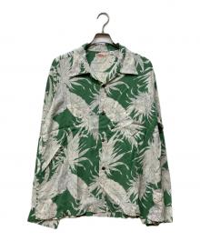Sun Surf（サンサーフ）の古着「“ISLAND PINEAPPLE” (LONG SLEEVE)」｜グリーン