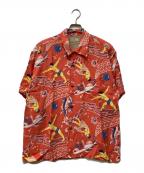 Sun Surfサンサーフ）の古着「KEONI OF HAWAII “WAIKIKI REEF” by JOHN MEIGS」｜レッド