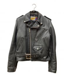 Schott（ショット）の古着「618 ダブルライダースジャケット」｜ブラック