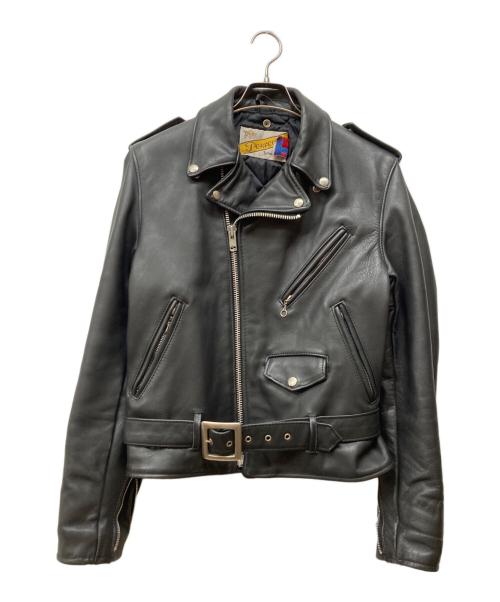 Schott（ショット）Schott (ショット) 618 ダブルライダースジャケット ブラック サイズ:36の古着・服飾アイテム