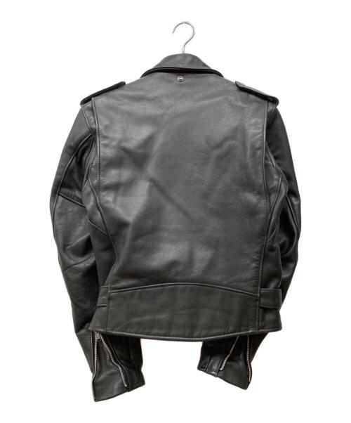 Schott（ショット）Schott (ショット) 618 ダブルライダースジャケット ブラック サイズ:36の古着・服飾アイテム