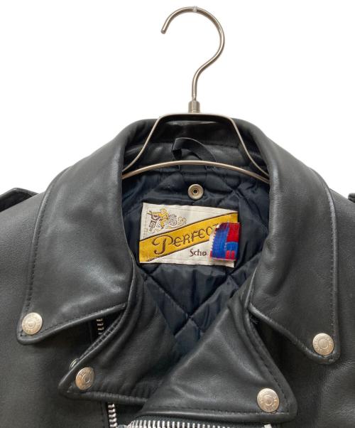 Schott（ショット）Schott (ショット) 618 ダブルライダースジャケット ブラック サイズ:36の古着・服飾アイテム