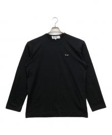 PLAY COMME des GARCONS（プレイコムデギャルソン）の古着「Long Sleeve T-Shirt With Black Emblem」｜ブラック