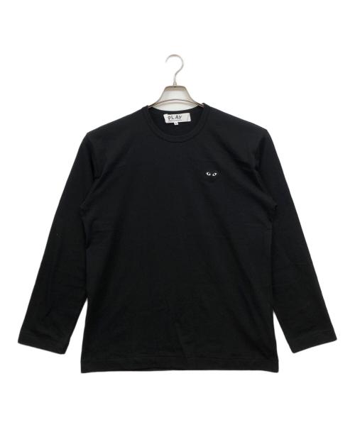 PLAY COMME des GARCONS（プレイコムデギャルソン）PLAY COMME des GARCONS (プレイコムデギャルソン) Long Sleeve T-Shirt With Black Emblem ブラック サイズ:XXLの古着・服飾アイテム