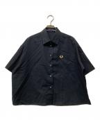 FRED PERRYフレッドペリー）の古着「SHORT SLEEVE SHIRT」｜ブラック