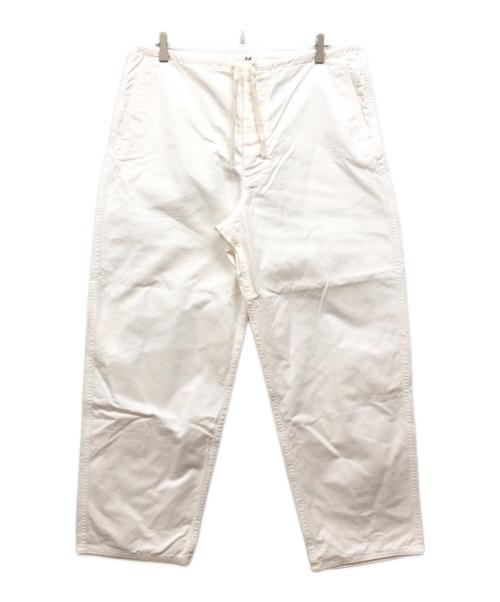 Ets MATERIAUX（マテリオ）Ets MATERIAUX (マテリオ) スラックスコットンパンツ ホワイト サイズ:2の古着・服飾アイテム