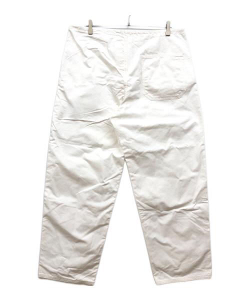 Ets MATERIAUX（マテリオ）Ets MATERIAUX (マテリオ) スラックスコットンパンツ ホワイト サイズ:2の古着・服飾アイテム