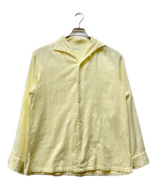 SOWBOW（ソウボウ）SOWBOW (ソウボウ) オープンカラーコットンシャツ イエロー サイズ:2の古着・服飾アイテム