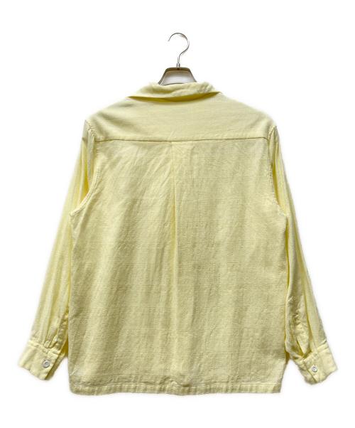 SOWBOW（ソウボウ）SOWBOW (ソウボウ) オープンカラーコットンシャツ イエロー サイズ:2の古着・服飾アイテム