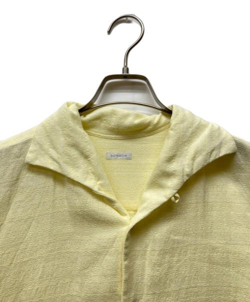 SOWBOW（ソウボウ）SOWBOW (ソウボウ) オープンカラーコットンシャツ イエロー サイズ:2の古着・服飾アイテム