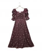 Rirandture×MARIE BELLEリランドチュール×）の古着「Heart print one-piece」｜ボルドー