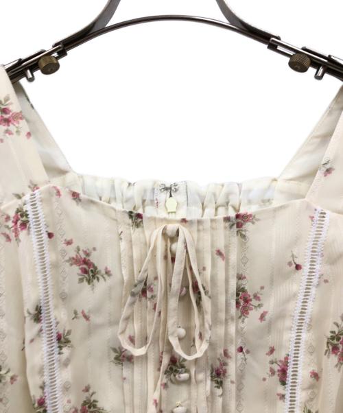 Rirandture（リランドチュール）Rirandture (リランドチュール) LAURA ASHLEY (ローラ アシュレイ) フリルスリーブブラウス イエロー サイズ:2の古着・服飾アイテム