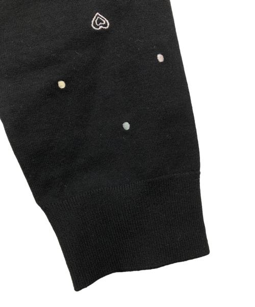 CELFORD（セルフォード）CELFORD (セルフォード) 【UVカット】ハート刺繍ポケットカーディガン ブラック サイズ:freeの古着・服飾アイテム
