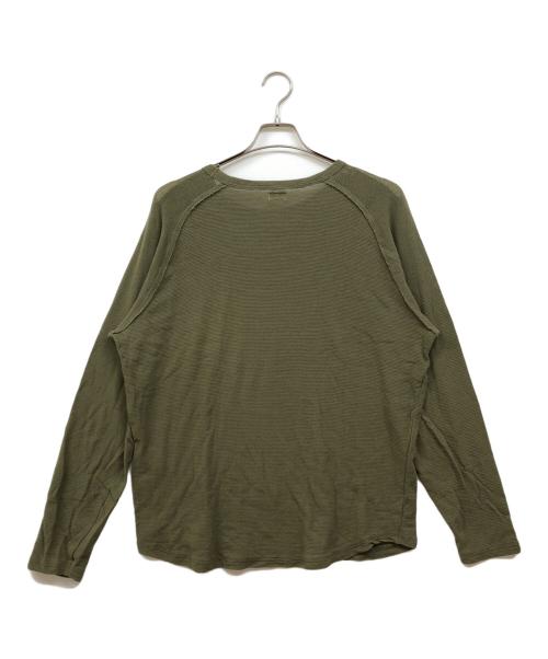PHIGVEL MAKERS（フィグベルマーカーズ）PHIGVEL MAKERS (フィグベルマーカーズ) ラグランニット グリーン サイズ:2の古着・服飾アイテム