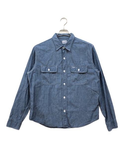 TENDERLOIN（テンダーロイン）TENDERLOIN (テンダーロイン) シャンブレーシャツ インディゴ サイズ:Ｓの古着・服飾アイテム