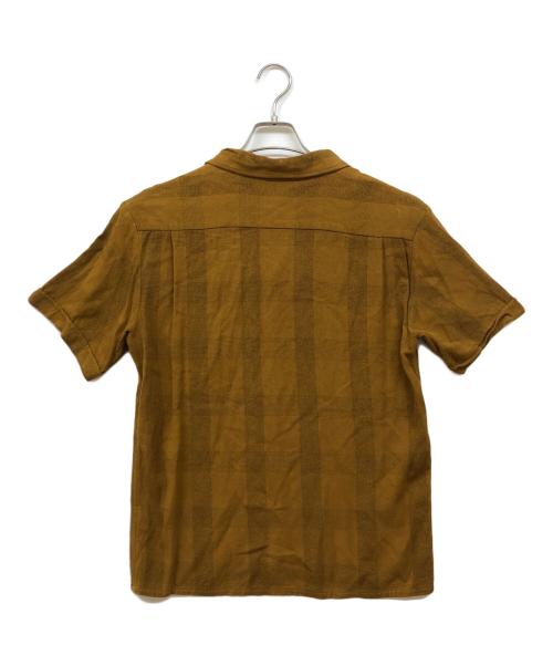 TENDERLOIN（テンダーロイン）TENDERLOIN (テンダーロイン) レーヨンオープンカラーチェックシャツ ブラウン サイズ:Sの古着・服飾アイテム