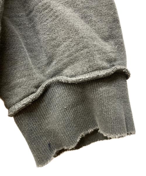 jieda（ジエダ）Jieda (ジエダ) DAMAGE ZIP OVER SWEAT CREW グレー サイズ:２の古着・服飾アイテム