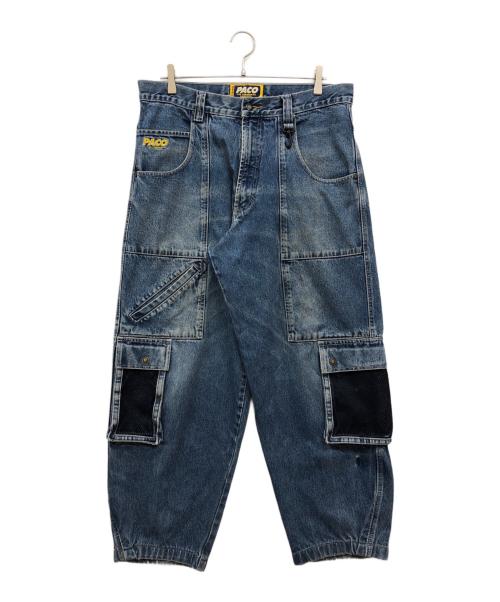 paco（パコ）paco (パコ) デニムカーゴパンツ インディゴ サイズ:34Wの古着・服飾アイテム