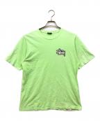 stussyステューシー）の古着「ロゴプリントTシャツ」｜グリーン