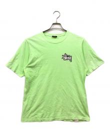 stussy（ステューシー）の古着「ロゴプリントTシャツ」｜グリーン