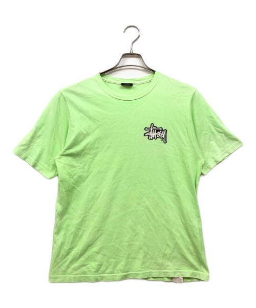 stussy（ステューシー）stussy (ステューシー) ロゴプリントTシャツ グリーン サイズ:Mの古着・服飾アイテム
