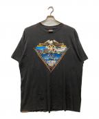 HARLEY-DAVIDSONハーレーダビッドソン）の古着「90周年プリントTシャツ」｜ブラック