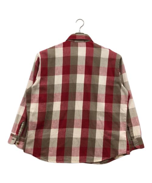 big mac（ビッグマック）BIG MAC (ビッグマック) ネルシャツ ブラウン×レッド サイズ:XLの古着・服飾アイテム