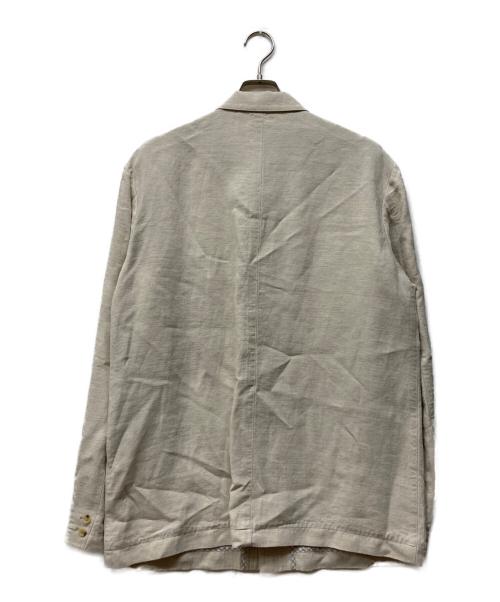 PAPAS（パパス）PAPAS (パパス) リネンシャツジャケット ベージュ サイズ:Mの古着・服飾アイテム
