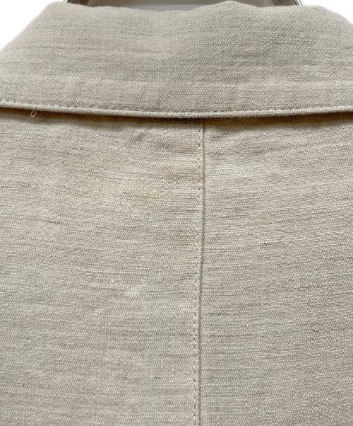 PAPAS（パパス）PAPAS (パパス) リネンシャツジャケット ベージュ サイズ:Mの古着・服飾アイテム