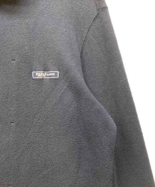 PAPAS（パパス）PAPAS (パパス) スウェットジャケット ブラック サイズ:48の古着・服飾アイテム