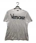 VERSACEヴェルサーチェ）の古着「刺繍ロゴTシャツ」｜ホワイト