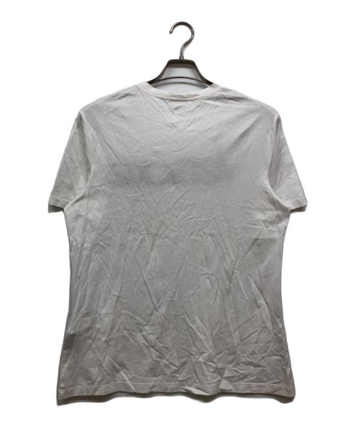 VERSACE（ヴェルサーチェ）VERSACE (ヴェルサーチェ) 刺繍ロゴTシャツ ホワイト サイズ:44の古着・服飾アイテム