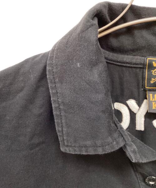 VANSON（バンソン）VANSON (バンソン) LOW BLOW KNUCKLE ワンスタードッグポロ ブラック サイズ:Mの古着・服飾アイテム