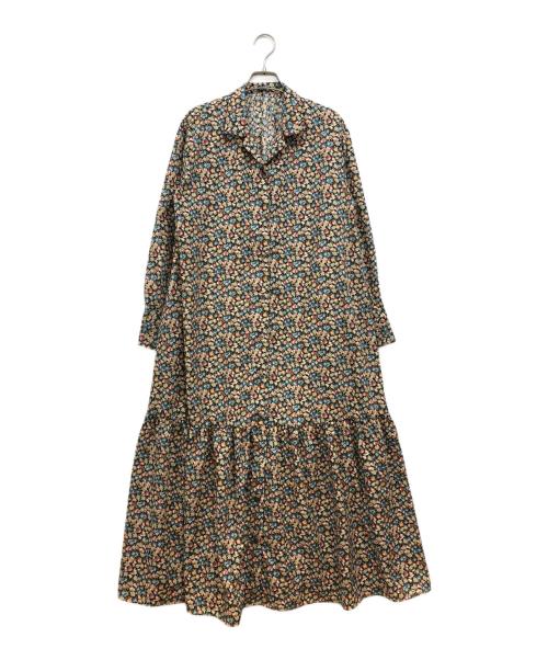 kurashi&trips publishing（クラシアンドトリップス パブリッシング）KURASHI&Trips PUBLISHING (クラシアンドトリップス パブリッシング) リバティプリントのティアードワンピース マルチカラー サイズ:Mの古着・服飾アイテム