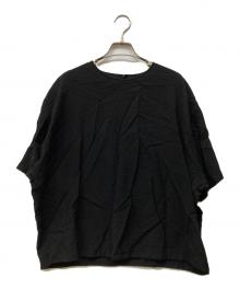 kurashi&trips publishing（クラシアンドトリップス パブリッシング）の古着「きれい色のTシャツブラウス」｜ブラック