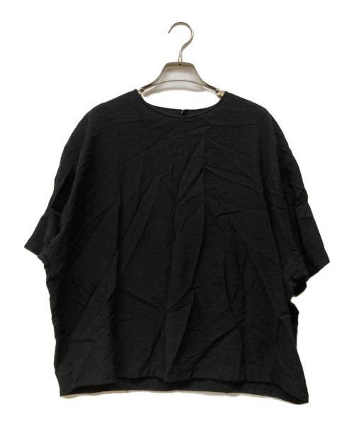 kurashi&trips publishing（クラシアンドトリップス パブリッシング）KURASHI&Trips PUBLISHING (クラシアンドトリップス パブリッシング) きれい色のTシャツブラウス ブラック サイズ:Fの古着・服飾アイテム