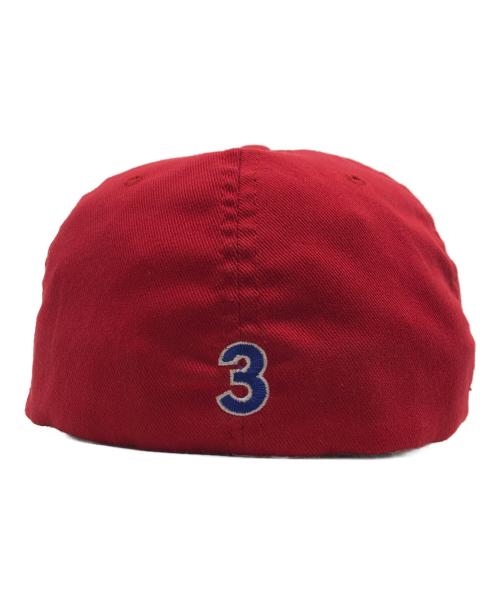 stussy（ステューシー）stussy (ステューシー) MLBロゴサンプリングキャップ レッドの古着・服飾アイテム