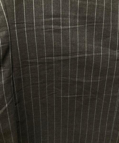 BURBERRY BLACK LABEL（バーバリーブラックレーベル）BURBERRY BLACK LABEL (バーバリーブラックレーベル) SUPER 100's ストライプセットアップ ブラック サイズ:40Lの古着・服飾アイテム