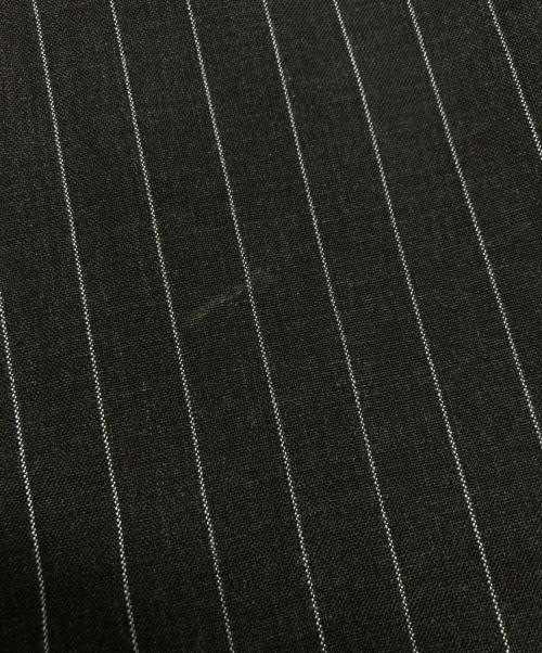 BURBERRY BLACK LABEL（バーバリーブラックレーベル）BURBERRY BLACK LABEL (バーバリーブラックレーベル) SUPER 100's ストライプセットアップ ブラック サイズ:40Lの古着・服飾アイテム