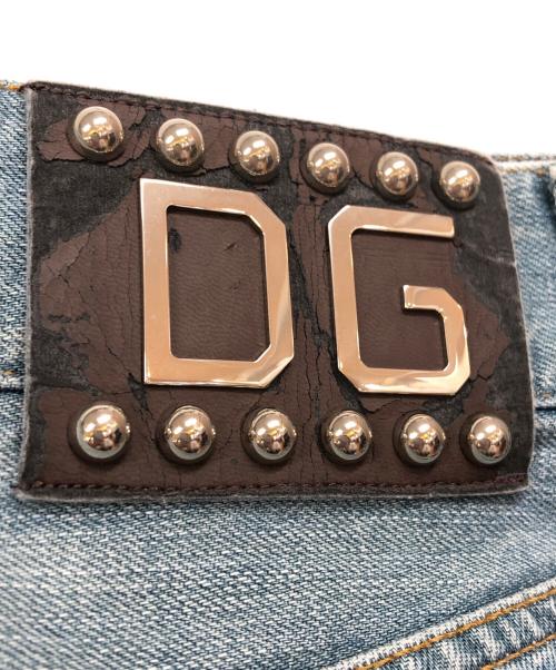 DOLCE & GABBANA（ドルチェ＆ガッバーナ）DOLCE & GABBANA (ドルチェ＆ガッバーナ) デニムコンビダブルウエストスウェットパンツ ブルー×グレー サイズ:46の古着・服飾アイテム