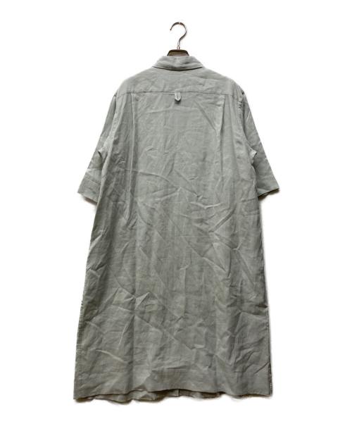 MARGARET HOWELL（マーガレットハウエル）MARGARET HOWELL (マーガレットハウエル) リネンシャツワンピース グリーン サイズ:２の古着・服飾アイテム