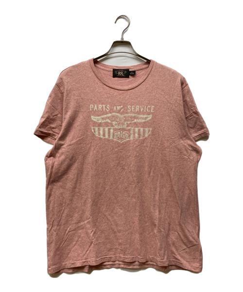 RRL（ダブルアールエル）RRL (ダブルアールエル) グラフィックTシャツ ピンク サイズ:XLの古着・服飾アイテム