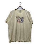 RRLダブルアールエル）の古着「プリントTシャツ」｜アイボリー