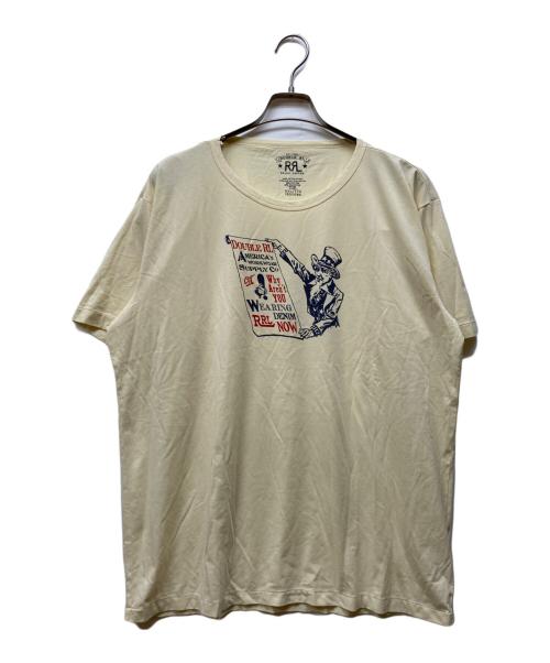 RRL（ダブルアールエル）RRL (ダブルアールエル) プリントTシャツ アイボリー サイズ:XXL 未使用品の古着・服飾アイテム