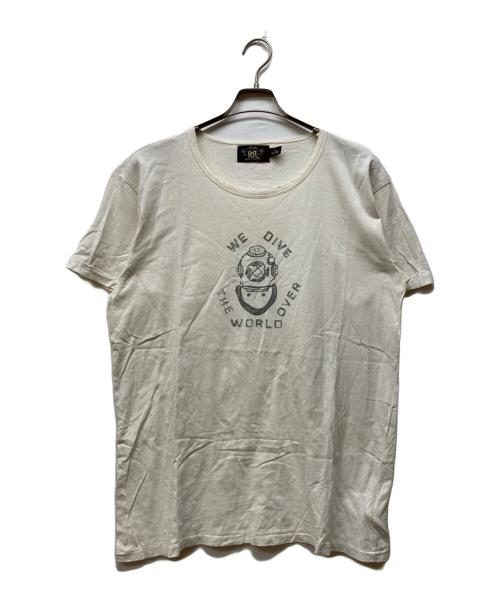 RRL（ダブルアールエル）RRL (ダブルアールエル) プリントTシャツ ホワイト サイズ:XLの古着・服飾アイテム