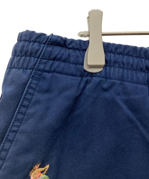 POLO RALPH LAUREN（ポロ・ラルフローレン）POLO RALPH LAUREN (ポロ・ラルフローレン) アロハ刺繍ハーフパンツ ネイビー サイズ:XXLの古着・服飾アイテム