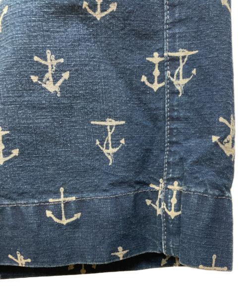 RRL（ダブルアールエル）RRL (ダブルアールエル) アンカープリントハーフパンツ インディゴ サイズ:36の古着・服飾アイテム