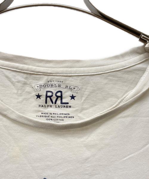 RRL（ダブルアールエル）RRL (ダブルアールエル) プリントカットソー ホワイト サイズ:XLの古着・服飾アイテム