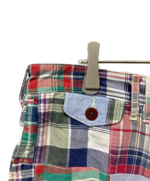 Rugby Ralph Lauren（ラグビーラルフローレン）Rugby Ralph Lauren (ラグビーラルフローレン) パッチワークハーフパンツ マルチカラー サイズ:36の古着・服飾アイテム